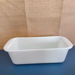 Vintage White Pyrex Loaf Pan